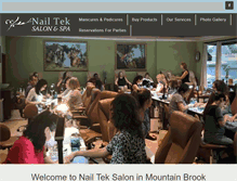 Tablet Screenshot of nailteksalon.com